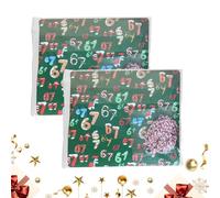 Rollos de papel de regalo de Navidad, rollo de regalo de Papá Noel, diseño festivo reciclable, decoración de embalaje de regalos de vacaciones para celebraciones festivas, decoración de manualidades