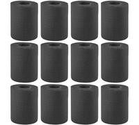Rollos de papel higiénico, 12 piezas de papel higiénico negro, rollos amigables para la piel suave y suave de 4 capas para el hotel de la oficina en el hogar