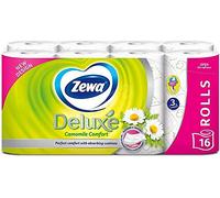 Rollos de papel higiénico perfumado - Pañuelos de baño a granel, paquete de 16 rollos por paquete de 3 capas, 145 hojas con tubo de descarga