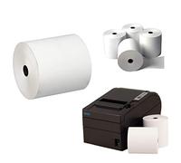Rollos de Papel para Impresora Termica de 80 x 80 mm x 12,7 mm, aptos para EPOS Epson, Star, Samsung, Bixolon, terminales POS (1,5,10,15,20,40,60,80,100,200,500,1000)