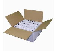 Rollos de papel t rmico para recibos de 2-1/4"" x 50', 48 gramos de peso, libre de BPA, grado A, papel blanco puro 85, recubrimiento t rmico exclu