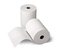 Rollos de papel térmico, 50 unidades, 80 mm x 80 m x 12 mm, diámetro de 80 mm