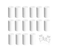 Rollos de Papel Térmico 57x30 mm, 16 Rollos Rollo de Papel Térmico Premium para Máquinas de Tarjetas de Crédito, las impresora Térmica y Caja Registradora