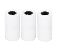 Rollos de papel térmico autoadhesivo, impresión transparente, fácil de despegar, papel térmico para recibos, blanco, para el hogar y pequeñas empresas (3 rollos de 50 mm) (L1S-50 * 15)