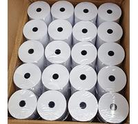 Rollos de papel térmico de 80 mm x 80 mm, rollos de papel para máquina, rollos de tarjetas de crédito, recibo de caja registradora PDQ (20 rollos)