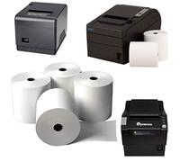 Rollos de papel térmico de 80 mm x 80 mm x 12,7 mm adecuados para Epson, Star, Samsung, Bixolon POS (5)