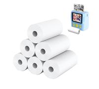 Rollos de papel térmico para cámara infantil - 6 rollos de 57 mm, papel de impresión para fotos Polaroid, compatible con varias impresoras, seguro y ecológico, compatibilidad alta