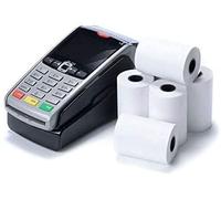 Rollos de papel térmico para terminales de pago, máquinas registradoras, recibos de caja, etc. 57 x 40 mm + 100. 60 Rolls