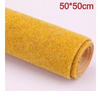 Rollos de tapete de césped para paisaje, ideal para construir juegos de guerra y diseños de modelos (amarillo, 50 x 50 cm)