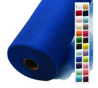 Rollos de tela de tul azul real de 54 pulgadas por 40 yardas, carrete de perno de tul para decoraciones de boda, bricolaje, tutú, baby shower, mesa, falda, decoración de techo, fiesta de cumpleaños,