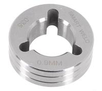 Rollos de transmisión moleteados con ranura en V para alimentador de alambre soldador Miller MIG compatible con rodamientos de acero de rodamiento .023 .030 .035 .045 1/16 pulgadas (#3)