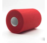 Rollos de tul de 100 yardas, rollo de organza, decoración de tela, rollo de tul para fiestas, eventos y compromisos, 17 rojo