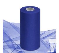 Rollos de tul de 30 cm x 92 m, rollo de cinta de tul, de tela de organza, cinta de tul para bodas, fiestas, tutú, faldas, banquetes, ropa, manualidades, costura (azul oscuro)