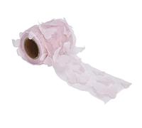 Rollos de Tul Estilo Elegante Patrón Tridimensional Cinta de Colores Brillantes para Decorar Bodas Fiestas y Manualidades DIY Poliéster 8 cm Ancho 10 Yardas Largo 1 Rollo (carne rosa)