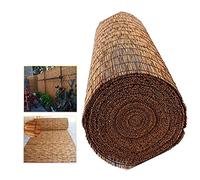 Rollos de valla de bambú de 4 pies de alto, sombra de sol para patio al aire libre, jardín, balcón, opciones de longitud de 23 pies para privacidad y decoración elegantes en espacios al aire libre