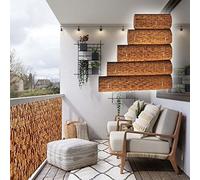 Rollos de valla de bambú natural de 2/3/4/6 pies de alto, pantalla de privacidad para patio, balcón y espacios al aire libre, ideal para persianas de ventana y protección de jardín