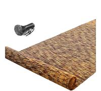 Rollos de valla de bambú natural - Rollo de valla de privacidad de 2 pies 3 pies 4 pies 5 pies 6 pies de alto - Rollo de valla de privacidad para jardín al aire libre (0,91 m de largo x 11 m de alto x