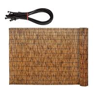 Rollos de valla de bambú para exteriores - 2/3/4/4.7/5 pies de alto, 6.5 pies de largo, sombra de jardín para balcón y patio, ecológico, duradero y resistente a la intemperie (tamaño: 91 x 700 cm)