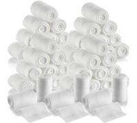 Rollos de vendaje de gasa - Paquete de 48, 2" x 4.1 yardas por rollo de vendaje de gasa de grado médico y vendaje elástico para vendar todo tipo de heridas y botiquín de primeros auxilios de MEDca