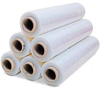 Rollos Film Estirable Transparente - 2Kg por Rollo, 23 Micras, 60 cm de Ancho, 240m Lineales - Envoltura para Embalaje Industrial, Mudanzas y Paletizados (6, 50 Metros)