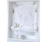 Rollos & More Estor Plegable Dandelion, con Ojales y Ganchos, 45 * 140 cm
