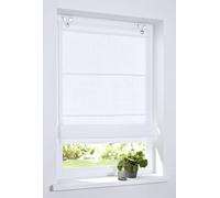 Rollos More Metis ciegos con Grommets100% Lino 100/140 para Blanco aprox. 100 * 140 cm