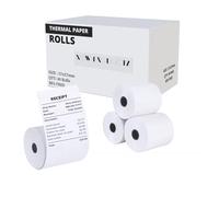 Rollos térmicos de 57 mm x 57 mm, Papel para Impresora Termica, 40 rollos en una caja.