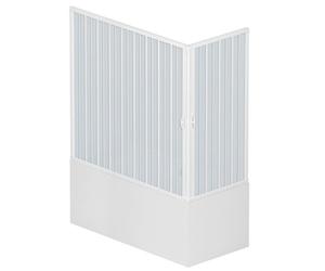 ROLLPLAST BGAL1CONCC28170 Caja de bañera Plegable de 70 x 170 x 150 cm de Altura en PVC, Dos Lados, con Apertura de Esquina, Blanco