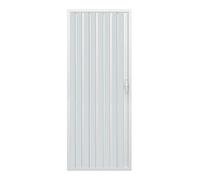 Rollplast BVEN2LONCC28120 Mampara de ducha con fuelle, tamaño H 120 cm x 185 cm, PVC, por un lado, única puerta, con apertura lateral, color blanco