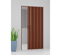 ROLLPLAST Kit de Puerta de Fuelle de PVC 82 cm x 224 cm Color Blanco o marrón Pinto