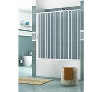 ROLLPLAST PINTO Box Vasca a Soffietto Modello Liberté, Un Lato con Anta Unica ad Apertura Laterale, Cabina Doccia Salvaspazio in PVC Colore Bianco Made in Italy, arredo bagno, 170 cm