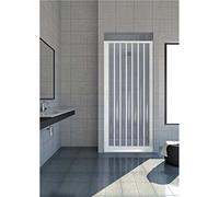 Rollplast BVEN2LONCC28080 - puerta de ducha a Fuelle, Diámetro 80 x 185 cm, PVC, un solo lado, hoja única, apertura lateral, blanca