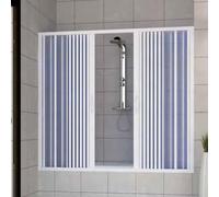 ROLLPLAST PINTO Puerta Mampara de bañera 170 CM de PVC Mod. Nina con Apertura Central