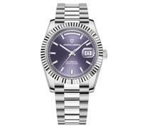 RollsTimi Hombre Reloj Automático PD-1783AP, 40mm Zafiro, 100m Resistente al Agua, Púrpura Acero Inoxidable, NH36A Japonés, Hombre, Deportivo Clásico Casual