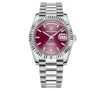 RollsTimi Hombre Reloj Automático PD-1783AP, 44mm Acero Inoxidable, Cristal de Zafiro, Resistente al Agua 100m, Azul, Pulsera de Acero Inoxidable, Sport Classic