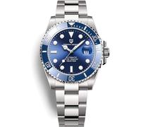 RollsTimi Hombres Reloj Mecánico de Lujo Bisel de Cerámica Reloj Automático Cristal de Zafiro PO-1639