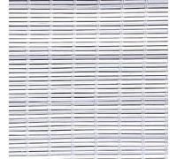 Roll'up - Láminas de bambú para Interior y Exterior, 80 x 250 cm, Color Blanco