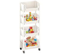Rollwagen Für Bücher, Rollwagen Für Kinder,Rollwagen Mit Großer Kapazität Kinder | Kinderzimmer Wohnzimmer Multifunktionaler Organisationswagen Für Schreibwaren, Multifunktionaler Organisationswagen F