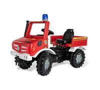 Rolly Toys Unimog 038220 - Coche de Pedales (a Partir de 3 años, camión de Bomberos para Conducir con neumáticos silenciosos, Circuito, Freno de Mano, vehículo de pedaleo para niños, Bomberos Unimog)