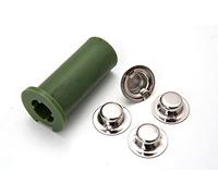 Rolly Toys Tapones y ayudas (4 Unidades, Tapas de Impacto, Pieza de Repuesto para vehículos a Pedales Herramientas de Montaje) 10020010000, Color Negro, S