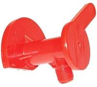 Rolly Toys 37512100020-Grifo de desagüe (Accesorio para Barril de Lodo 37512100020), Color Rojo