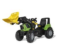Rolly Toys 730087 730087-rollyFarmtrac Deutz Agrotron 8280 TTV (Incluye Cargador rollyTrac, de 3 a 8 años, con neumáticos silenciosos, Altura y Longitud del Asiento Regulable)