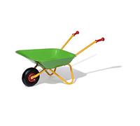Rolly Toys Carretilla color amarillo/verde, carretilla de jardín, carretilla de metal, juguete para niños a partir de 2,5 años, capacidad de carga de 25 kg, herramienta de jardinería 271900