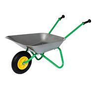 ROLLY TOYS Classic Carretilla de metal con bañera gris y marco verde 271757