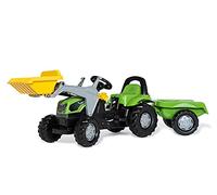 ROLLY TOYS rollykid Deutz-Fahr con pala cargadora y remolque