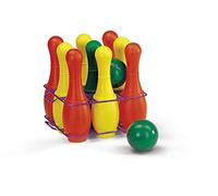 Rolly Toys Juego de bolos (juego de bolos de 9 piezas con 2 bolas, juego de bolos, juego de exterior)