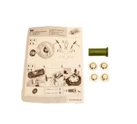 Rolly Toys Juego de Piezas de Repuesto para Rolly Toys X100200120000 (Incluye 4 Gorros de 12 mm y Ayuda de Montaje), Color Verde