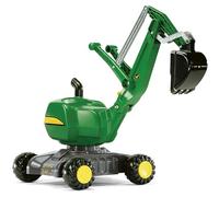 Rolly Toys rollyDigger John Deere excavadora de plástico (para niños de 3 a 5 años, giratoria 360°, con bloqueo automático) 421022