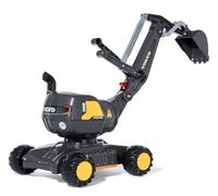 Rolly Toys rollyDigger Volvo EW160 Pala de juguete (para niños de 3 a 5 años, pala de plástico, color gris/amarillo) 421152, 102 x 43 x 74 cm