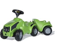 Rolly Toys Set Babyrutscher con remolque rollyMinitrac Agrokid tobogán con compartimento de almacenamiento, contorno ergonómico del vehículo, volante con claxon, adecuado a partir de 1 ½ años 135899